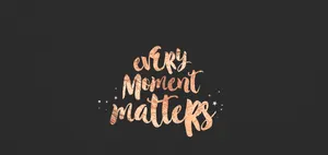 A Black Background With The Words'only Moment Matters'on It Wallpaper