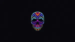 A Black Skull – The Mysterious Symbol Of Life And Death Wallpaper