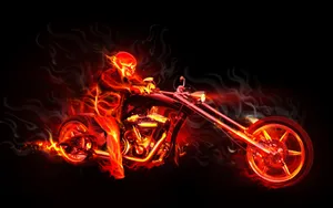 A Blazing Flame Of Determination. Wallpaper