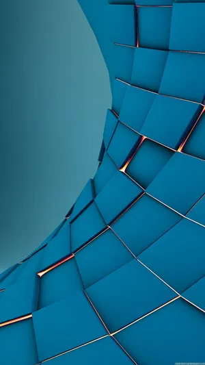 A Blue Abstract Background With A Blue Light Wallpaper