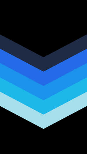 A Blue And Blue Chevron Icon On A Black Background Wallpaper
