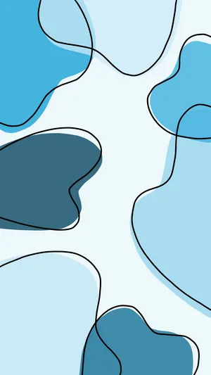 A Blue And White Abstract Pattern Wallpaper