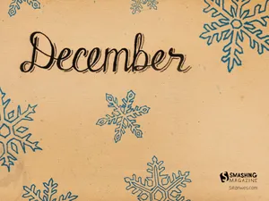 A Blue And White Background With Snowflakes Wallpaper