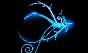 A Blue And White Design With A Blue Background Wallpaper