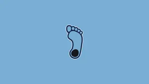 A Blue Background With A Foot On It Wallpaper