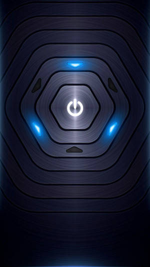 A Blue Light On A Dark Background Wallpaper