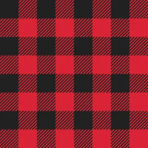 A Bold Red And Black Plaid Design Wallpaper