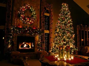 A Breathtakingly Beautiful Aesthetic Christmas Tree. Wallpaper