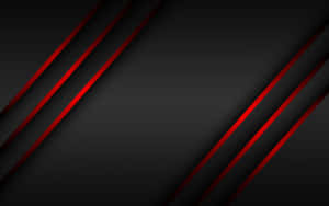 A Bright Glow Of The Red Line Across A Silhouetted Landscape Wallpaper