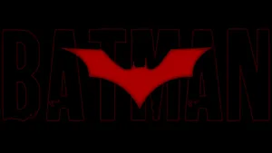 A Bright Red Batman Logo On A White Background Wallpaper
