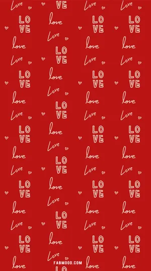 “a Bright Red Cute Aesthetic” Wallpaper