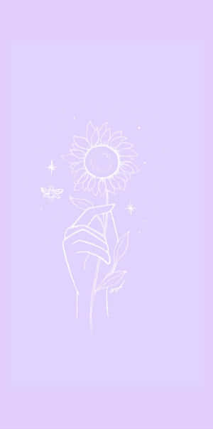 A Bright, Solid Light Purple Background Wallpaper