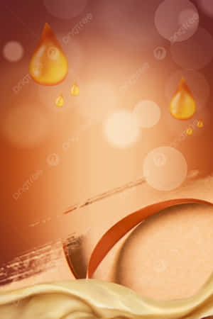 A Brown Background With Drops Of Oil Wallpaper