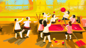 A Captivating View Of Cityscape During Golden Hour Wallpaper