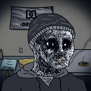 A Cartoon Of A Man Smoking A Cigarette Wallpaper