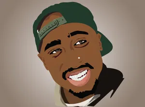 A Cartoon Rapper Taking Center Stage Wallpaper