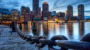 A Chain Link Is In The Water Wallpaper
