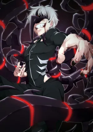 A Character In A Black Shirt And Red Hair Wallpaper