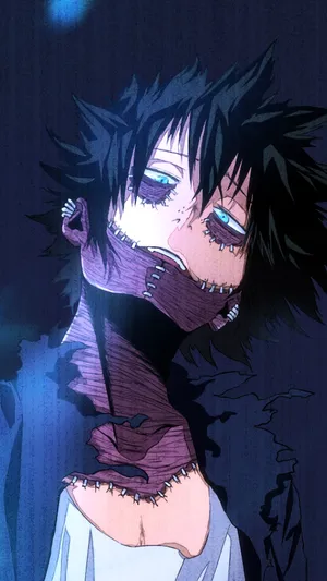 A Character With Black Hair And Blue Eyes Wallpaper