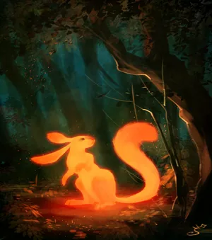 A Cheerful Squirrel Basks In The Glow Of A Bright Sun. Wallpaper