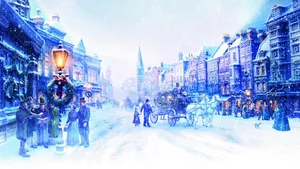A Christmas Carol Setting Wallpaper