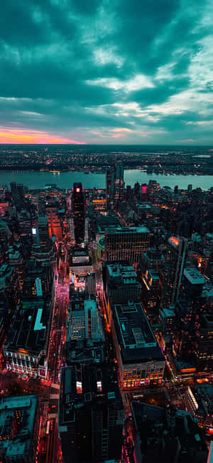 A City At Dusk Wallpaper