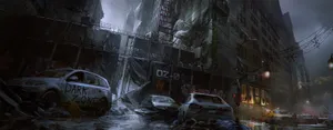 A City With Cars And A Lot Of Water Wallpaper