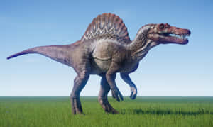 A Close-up Of A Spinosaurus, A Prehistoric Creature That Looked Like A Hybrid Of A Dinosaur And A Crocodile Wallpaper