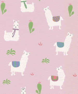 A Close-up Of An Adorable Llama Wallpaper