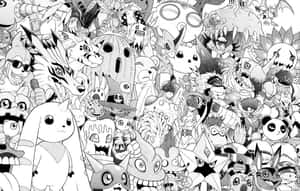 A Close-up Of Manga Pages Wallpaper