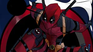 A Close Up Of Marvel's Merc With A Mouth, Deadpool Wallpaper