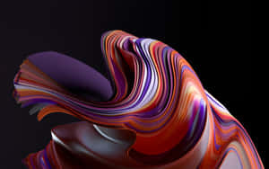 A Colorful Abstract Design With Swirls Wallpaper