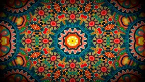 A Colorful And Colorful Pattern With A Circular Design Wallpaper