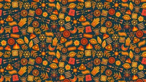 A Colorful And Lively Pattern Wallpaper