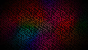 A Colorful Background With A Rainbow Pattern Wallpaper