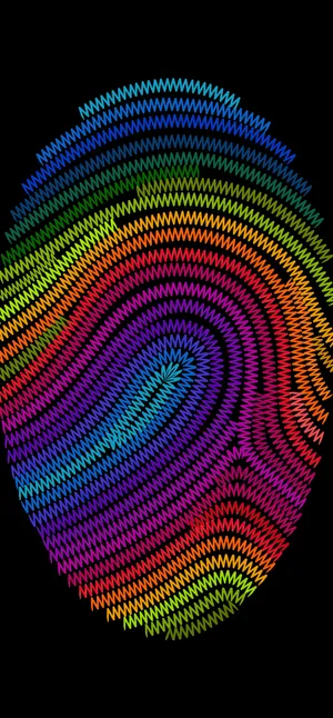 A Colorful Circle With A Rainbow Pattern Wallpaper