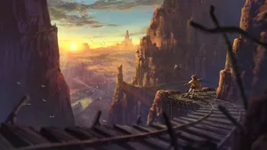 A Colorful, Energetic 4k Anime Art Illustration Wallpaper