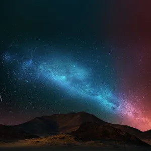 A Colorful Sky With Stars And Milky Wallpaper