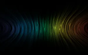 A Colorful Wave Background With A Black Background Wallpaper