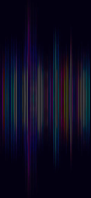 A Colorful Wave Pattern On A Black Background Wallpaper