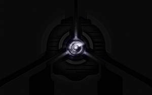 A Computer Desktop With Futuristic Technology Wallpaper