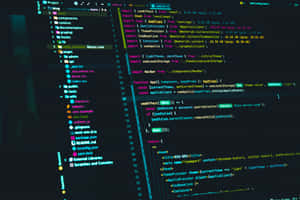 A Computer Screen With A Lot Of Code On It Wallpaper