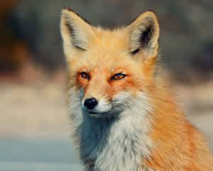 A Cool Fox Enjoying The Evening Shade Wallpaper