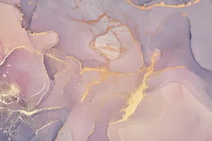 A Crisp And Modern Color Combination Of Pink And Gold Wallpaper