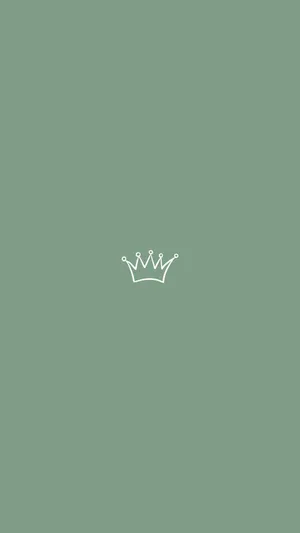 A Crown Logo On A Green Background Wallpaper