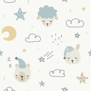 A Cute Artwork Of Lethargic And Sleepy Expression Wallpaper