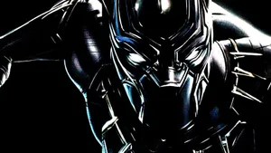 A Cute Black Panther Smiling Wallpaper