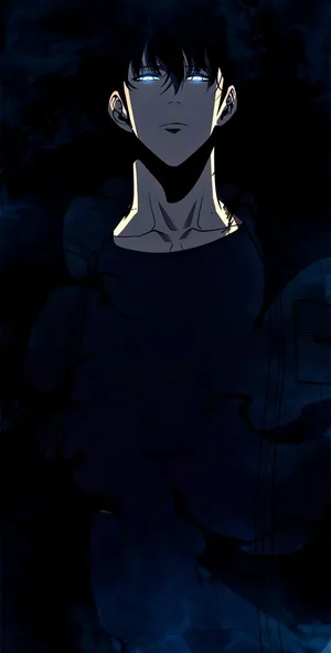 A Dark Anime Boy Engulfed In Emotion Wallpaper