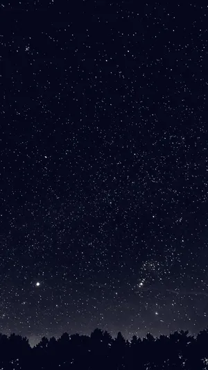 A Dark Starry Night Wallpaper