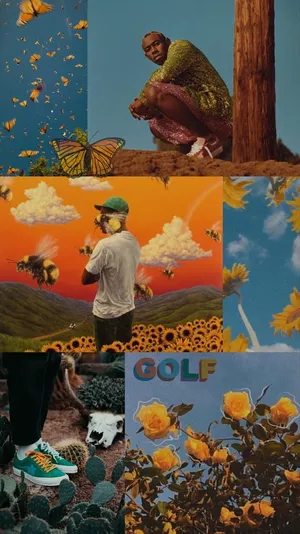 A Desktop Wallpaper Of Rapper And Producer Tyler, The Creator Wallpaper